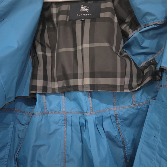 Burberry Vibrant Blue Trench Coat - Picture 7 of 12